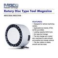 Round disc type tool magazines