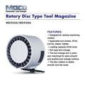 Round disc type tool magazines